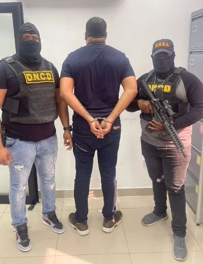 Keibin Alberto Pérez Matos cuando fue detenido.