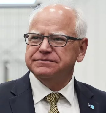 Tim Walz, candidato vicepresidencial perdedor.