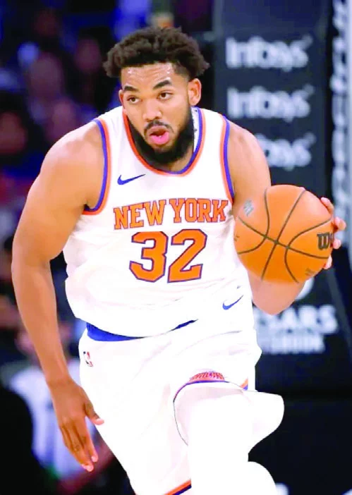 Karl Anthony Towns está justificando su llegada a Knicks.  Ap