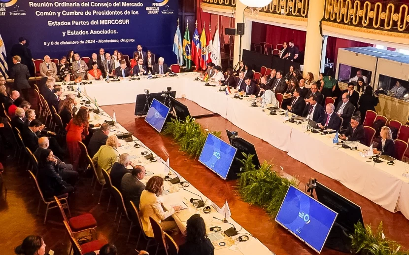 Los cancilleres del Mercosur se reunieron en Montevideo.