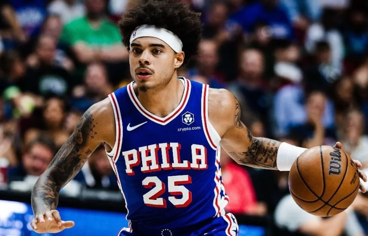 Lester Quiñones durante uno de sus partidos con los Philadelphia 76ers.