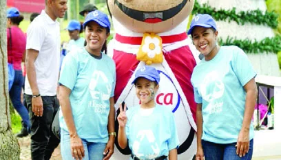 Parte de los niños que participaron.