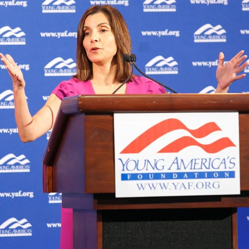 Leah Francis Campos durante la campaña.