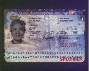 El nuevo diseño de la visa de los Estados Unidos. Fuente externa