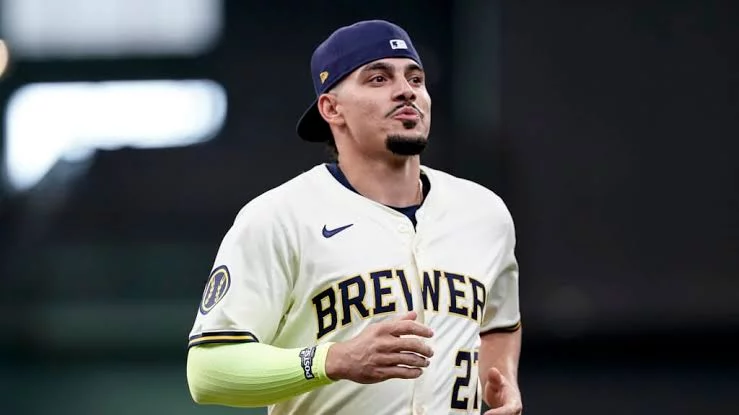 Willy Adames jugó con los Cerveceros de Milwaukee. Fuente externa