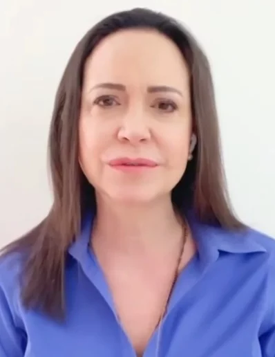 Corina Machado  desconoce las  elecciones del  28 de julio.