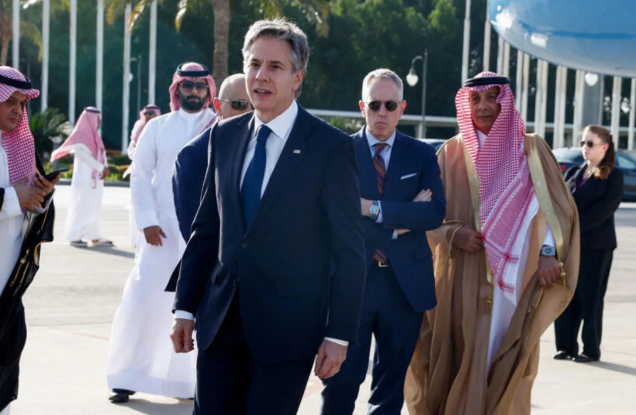 El secretario de Estado  Antony Blinken ha hecho múltiples gestiones para la paz en Gaza.
