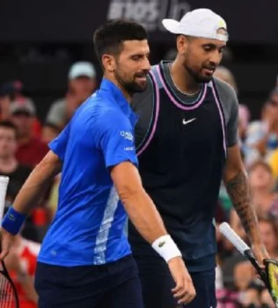 Djokovic y Kyrgios no defraudaron respecto a su juego.