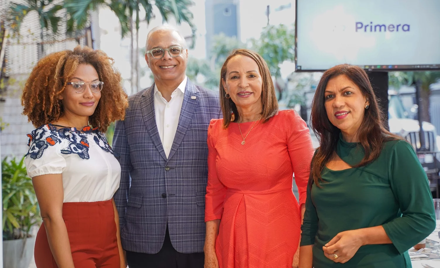Viannelys Alcántara, Juan Alfredo de la Cruz, Altagracia Ortiz y Doris Pantaleón.
