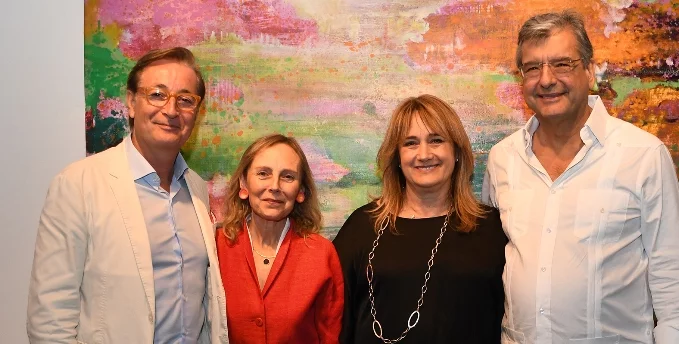 Pere de Ribot, Emma Grau, María Eugenia de Rodríguez y  José Antonio Rodríguez Copello.