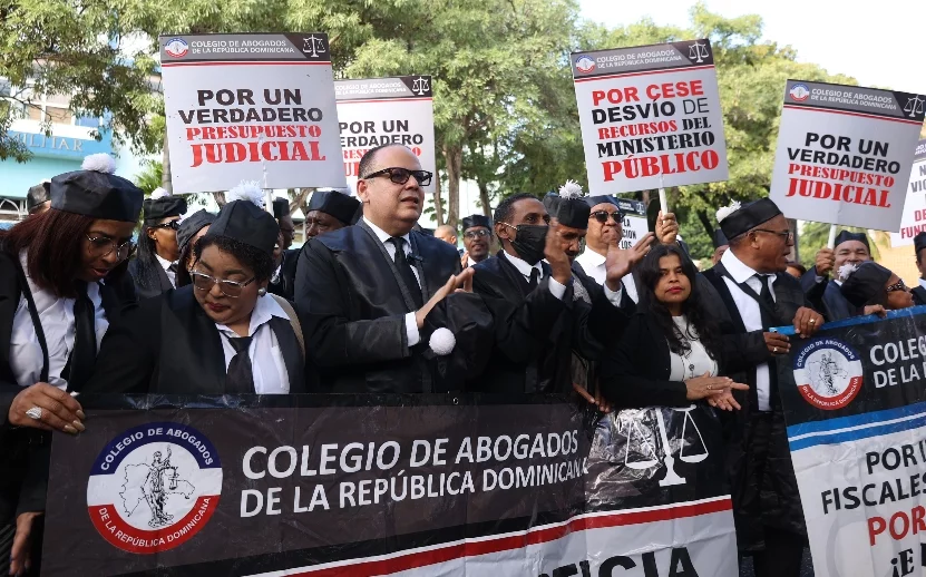 Abogados protestan en Día del Poder Judicial. Guillermo Burgos