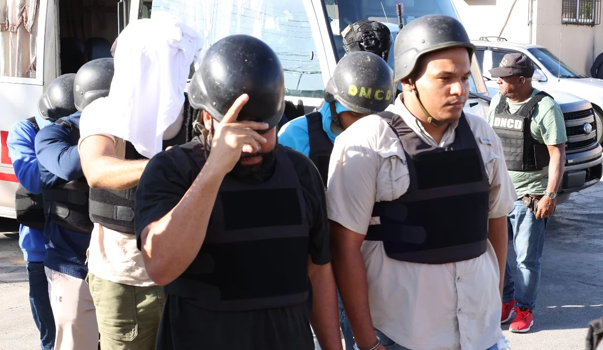 A los imputados del caso Panthera 7, a la justicia.  AGENCIA FOTO