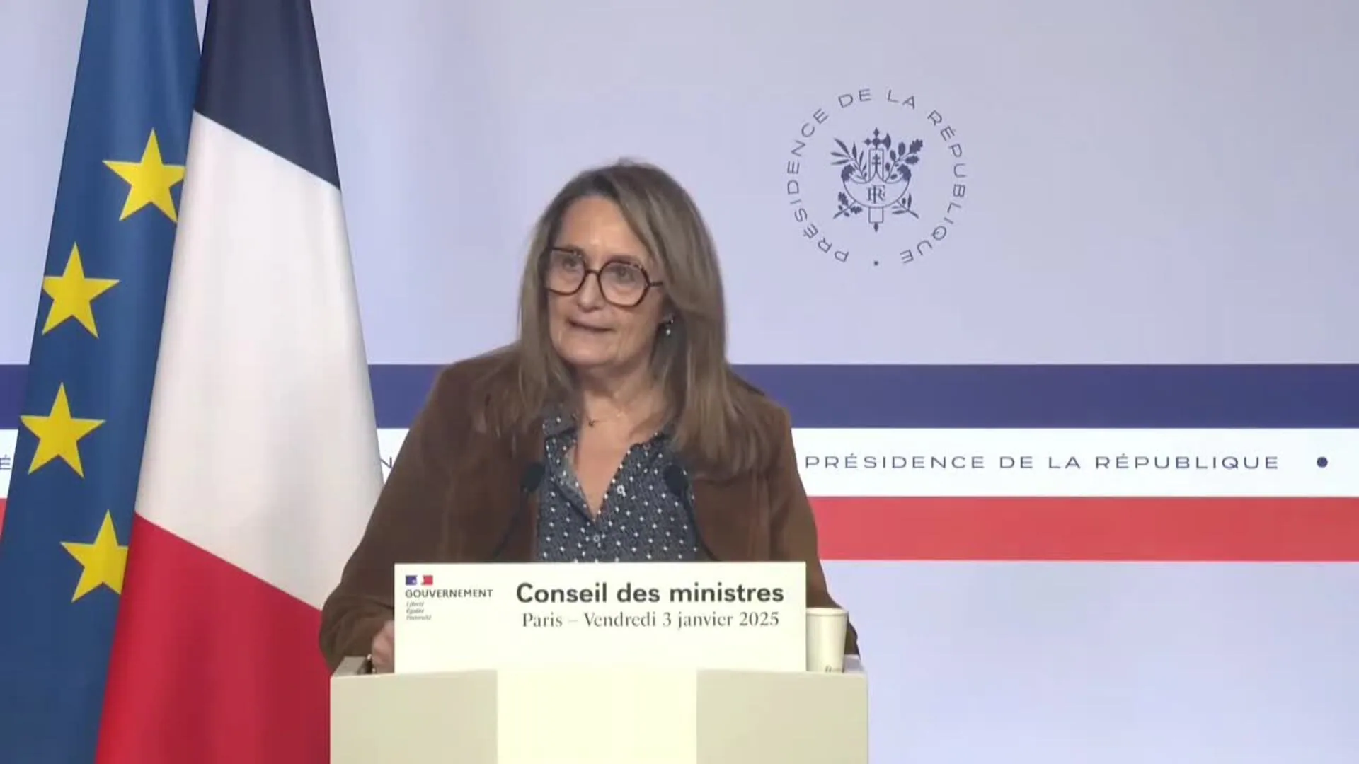 Sophie Primas, portavoz del gobierno de Francia. Fuente externa