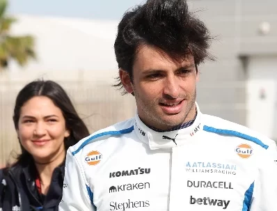 Carlos Sainz, tras  lograr ayer la prueba más rápida  en F1.