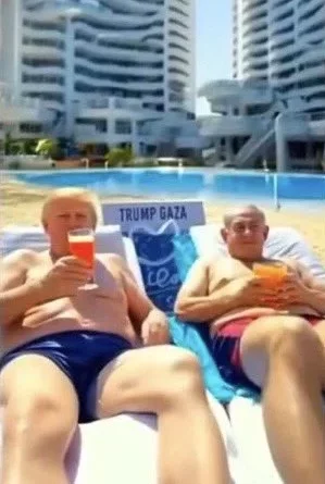 Trump comparte un video en su red social con una Gaza reconstruida y turística