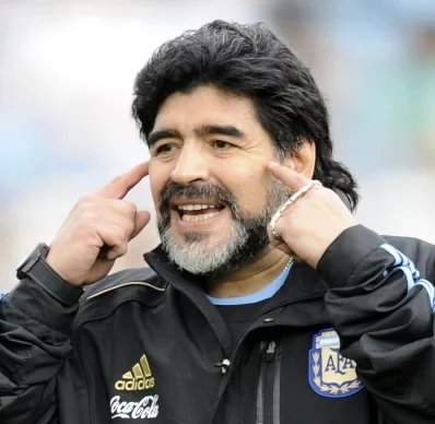Diego Armando Maradona, exastro del fútbol.