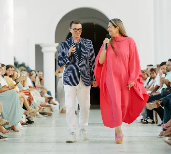 Sócrates McKinney y Sara Sanghi en THE ONE Bridal Weekend 2024.