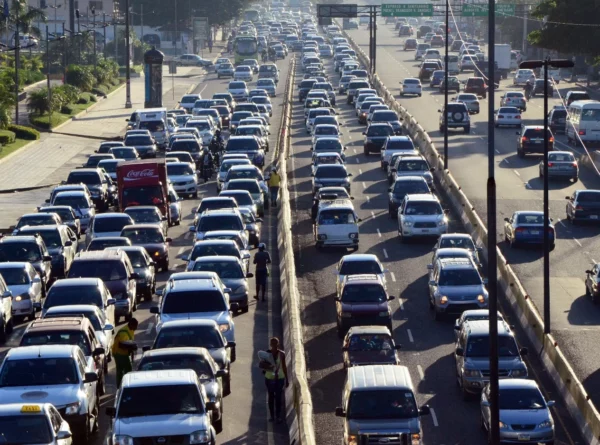 el tráfico vehicular