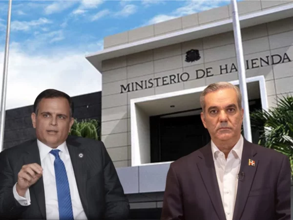 Luis Abinader y Jochy Vicente.