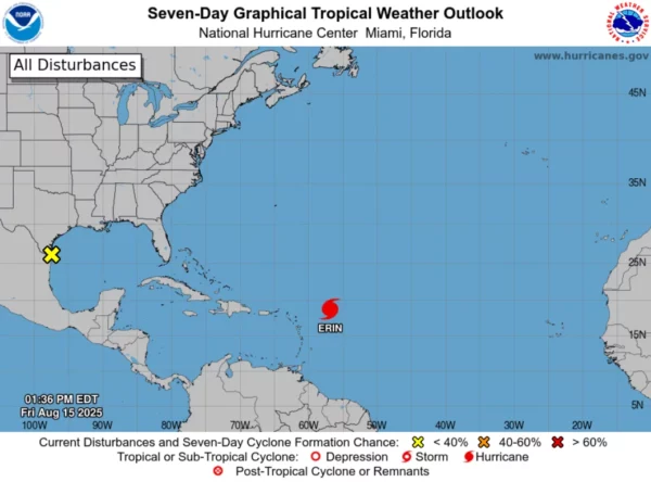 huracán Erin-tormenta tropical-ciclon-aguaceros