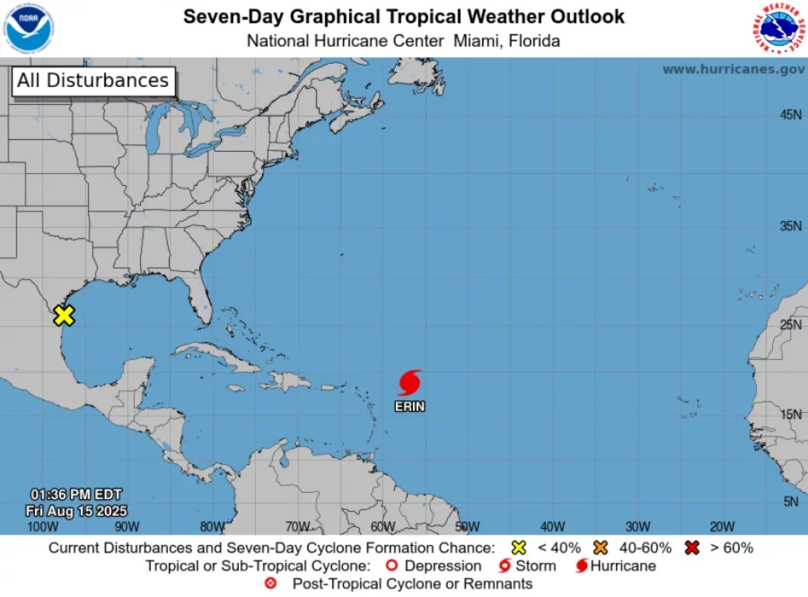 huracán Erin-tormenta tropical-ciclon-aguaceros