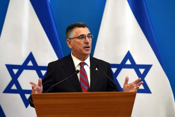 El ministro israelí de Asuntos Exteriores, Gideon Saar