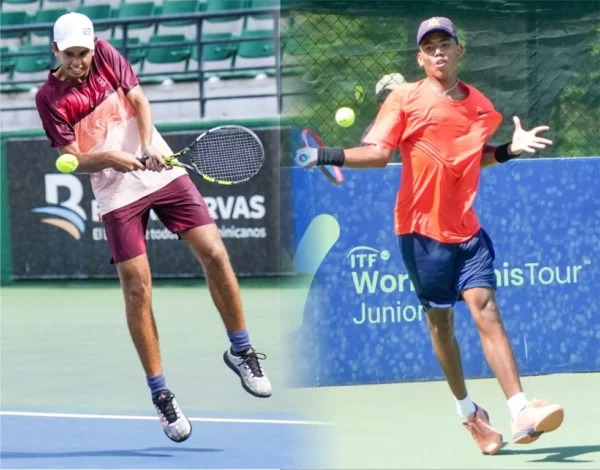 Pérez-Los tenistas dominicanos Álvaro Pérez e Isaac Guerrero.