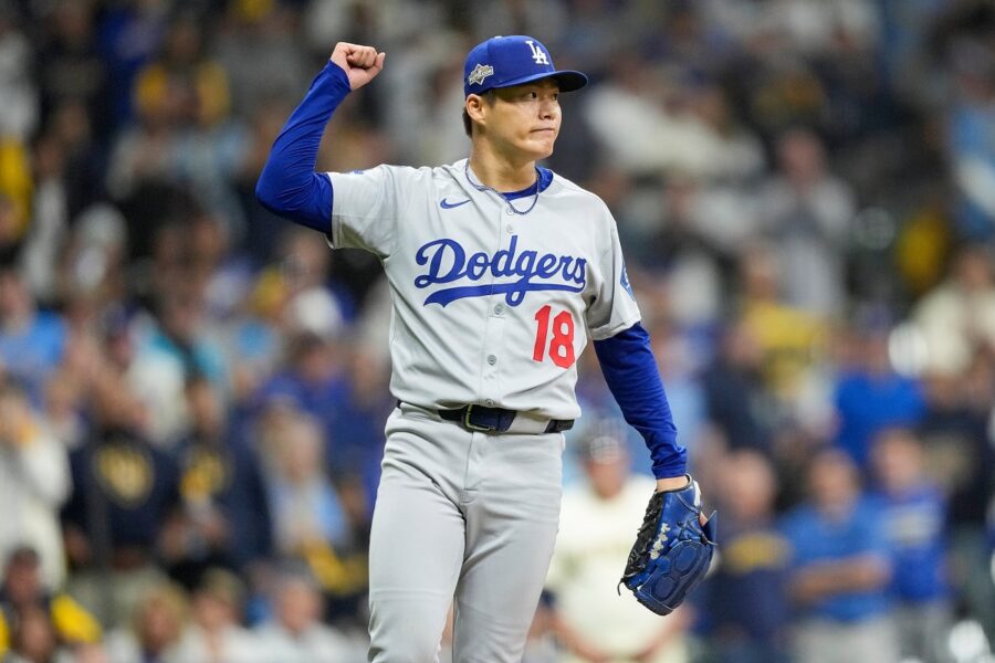 NLCS Dodgers Brewers Baseball