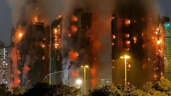 incendio en Hong Kong