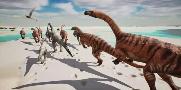 Se ha descubierto lo que todos llaman ya el valle de los dinosaurios: miles de huellas fósiles estampadas en las paredes verticales inaccesibles.