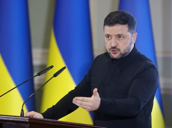 El presidente de Ucrania, Volodímir Zelenski, en una imagen del pasado lunes.