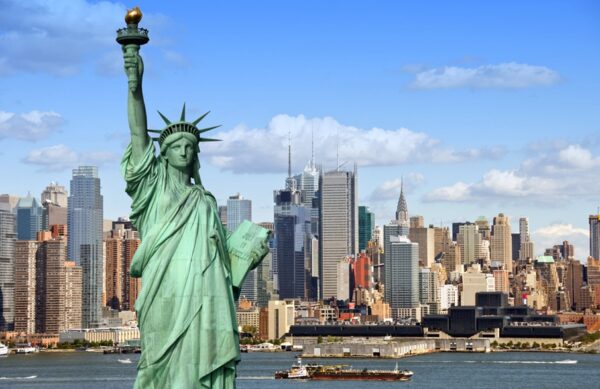 Estatua de la libertad de New York.