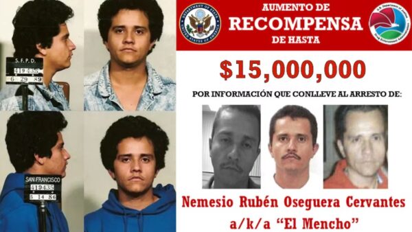 La figura de El Mencho se mantiene activa en el imaginario criminal, aunque su paradero y estado real sigan envueltos en misterio. (Departamento de Estado)