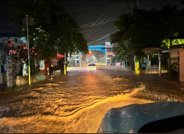 Lluvias provocan inundaciones en Las Terrenas. Fuente externa