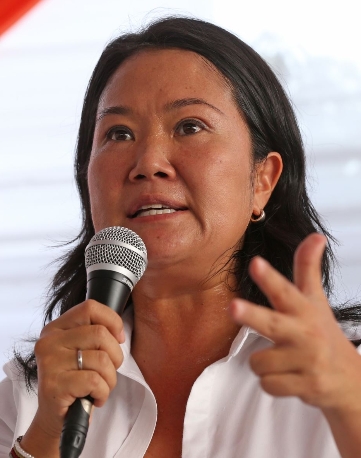 Keiko Fujimori, candidata.